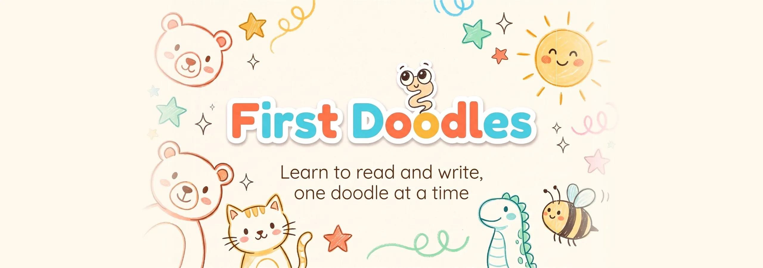 First Doodles. Learn to read and write, one doodle at a time.